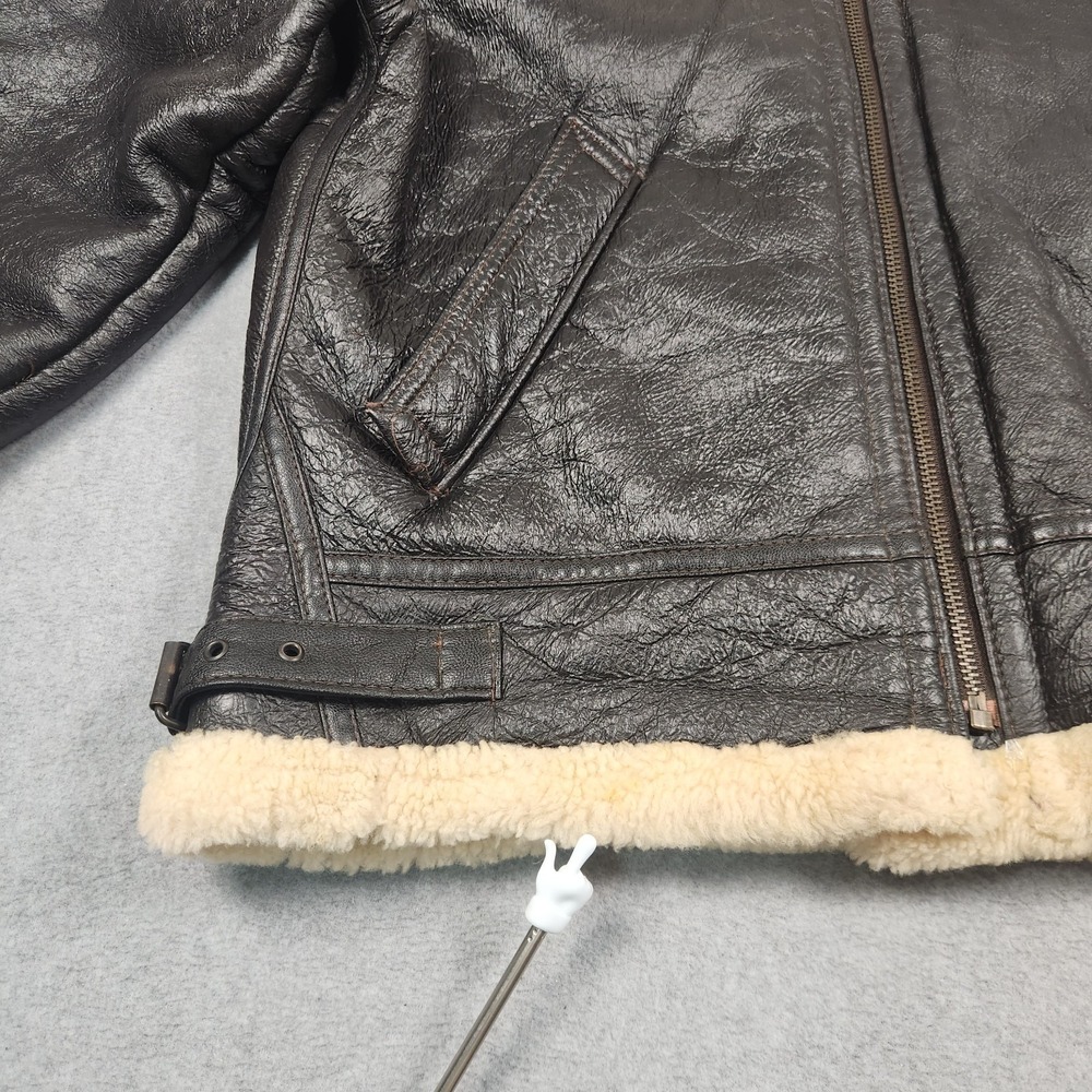 Vintage USAF Pilot Jacket Type G8 XL Genuine Sheepskin Lining Made In Turkey - Picture 9 of 16